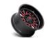 Fuel Wheels Stroke Gloss Black with Red Tinted Clear 6-Lug Wheel; 18x9; -12mm Offset (07-14 Yukon)