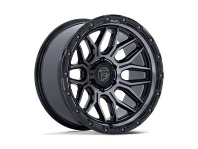 Fuel Wheels Surge Gloss Black Machined with Gray Tint 6-Lug Wheel; 17x9; -12mm Offset (07-14 Yukon)