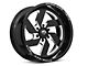 Fuel Wheels Triton Gloss Black Milled 6-Lug Wheel; 20x9; 20mm Offset (07-14 Yukon)