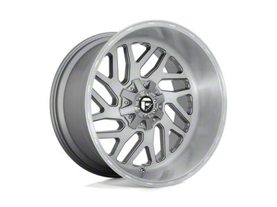 Fuel Wheels Triton Platinum Brushed Gunmetal with Tinted Clear 6-Lug Wheel; 20x12; -44mm Offset (07-14 Yukon)