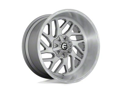 Fuel Wheels Triton Platinum Brushed Gunmetal with Tinted Clear 6-Lug Wheel; 22x10; -19mm Offset (07-14 Yukon)