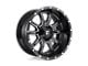 Fuel Wheels Vandal Gloss Black Milled 6-Lug Wheel; 22x12; -45mm Offset (07-14 Yukon)