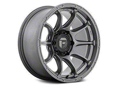 Fuel Wheels Variant Matte Gunmetal 6-Lug Wheel; 17x9; -12mm Offset (07-14 Yukon)