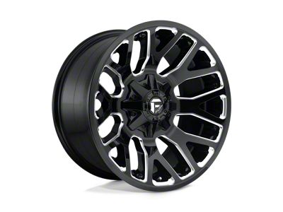 Fuel Wheels Warrior Gloss Black Milled 6-Lug Wheel; 20x9; 20mm Offset (07-14 Yukon)