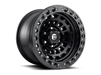 Fuel Wheels Zephyr Beadlock Matte Black 6-Lug Wheel; 17x9; -15mm Offset (07-14 Yukon)