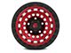 Fuel Wheels Zephyr Candy Red with Black Bead Ring 6-Lug Wheel; 18x9; 1mm Offset (07-14 Yukon)