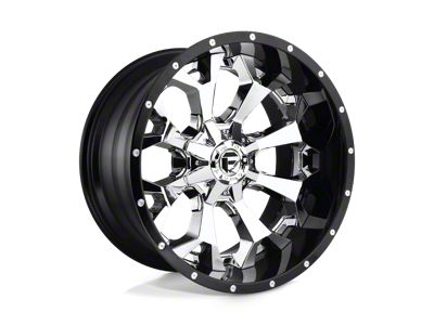 Fuel Wheels Assault Chrome with Gloss Black Lip 8-Lug Wheel; 22x10; -13mm Offset (08-10 F-250 Super Duty)