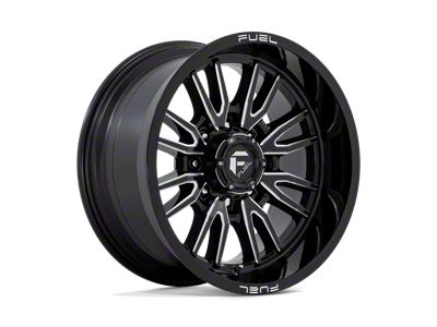 Fuel Wheels Clash Gloss Black Milled 8-Lug Wheel; 20x10; -18mm Offset (08-10 F-250 Super Duty)