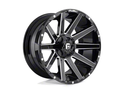 Fuel Wheels Contra Gloss Black Milled 8-Lug Wheel; 20x10; -18mm Offset (08-10 F-250 Super Duty)