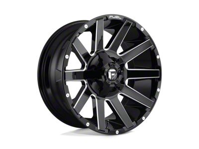 Fuel Wheels Contra Gloss Black Milled 8-Lug Wheel; 20x9; 1mm Offset (08-10 F-250 Super Duty)