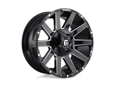 Fuel Wheels Contra Gloss Black Milled 8-Lug Wheel; 20x9; 20mm Offset (08-10 F-250 Super Duty)