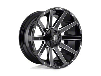 Fuel Wheels Contra Gloss Black Milled 8-Lug Wheel; 22x10; -18mm Offset (08-10 F-250 Super Duty)