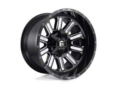 Fuel Wheels Hardline Gloss Black Milled 8-Lug Wheel; 18x9; 1mm Offset (08-10 F-250 Super Duty)