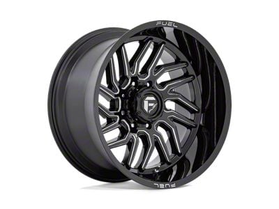 Fuel Wheels Hurricane Gloss Black Milled 8-Lug Wheel; 20x10; -18mm Offset (08-10 F-250 Super Duty)