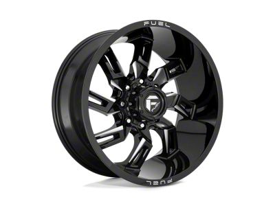 Fuel Wheels Lockdown Gloss Black Milled 8-Lug Wheel; 22x10; -18mm Offset (08-10 F-250 Super Duty)