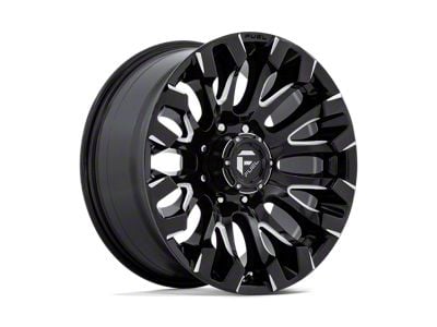 Fuel Wheels Quake Gloss Black Milled 8-Lug Wheel; 20x9; 1mm Offset (08-10 F-250 Super Duty)