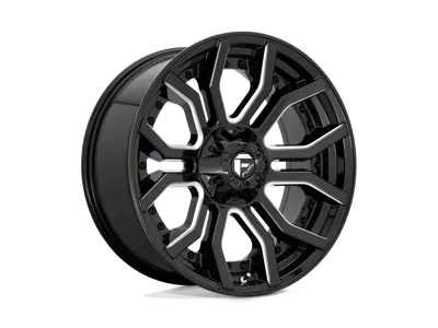 Fuel Wheels Rage Gloss Black Milled 8-Lug Wheel; 24x12; -44mm Offset (08-10 F-250 Super Duty)