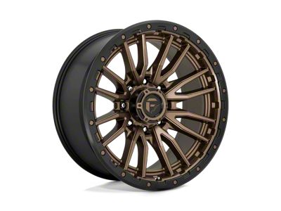 Fuel Wheels Rebel Matte Bronze with Black Bead Ring 8-Lug Wheel; 22x10; -18mm Offset (08-10 F-250 Super Duty)