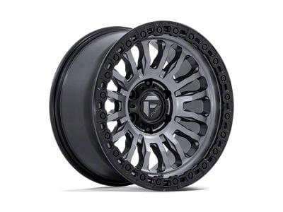 Fuel Wheels Rincon Matte Gunmetal with Black Lip 8-Lug Wheel; 20x10; -18mm Offset (08-10 F-250 Super Duty)