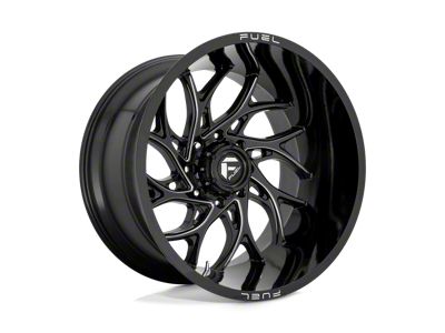 Fuel Wheels Runner Gloss Black Milled 8-Lug Wheel; 22x12; -44mm Offset (08-10 F-250 Super Duty)