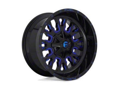 Fuel Wheels Stroke Gloss Black with Blue Tinted Clear 8-Lug Wheel; 20x9; 20mm Offset (08-10 F-250 Super Duty)