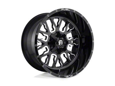 Fuel Wheels Stroke Gloss Black Milled 8-Lug Wheel; 24x14; -75mm Offset (08-10 F-250 Super Duty)