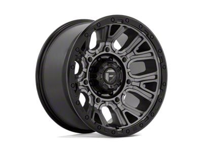 Fuel Wheels Traction Matte Gunmetal with Black Ring 8-Lug Wheel; 20x10; -18mm Offset (08-10 F-250 Super Duty)