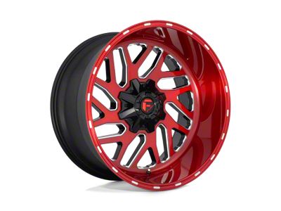 Fuel Wheels Triton Candy Red Milled 8-Lug Wheel; 20x10; -18mm Offset (08-10 F-250 Super Duty)