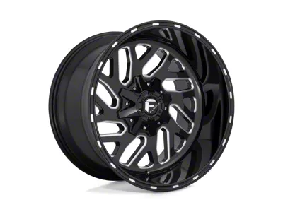 Fuel Wheels Triton Gloss Black Milled 8-Lug Wheel; 24x12; -44mm Offset (08-10 F-250 Super Duty)