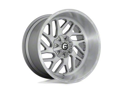 Fuel Wheels Triton Platinum Brushed Gunmetal with Tinted Clear 8-Lug Wheel; 20x10; -18mm Offset (08-10 F-250 Super Duty)