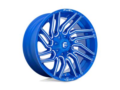 Fuel Wheels Typhoon Anodized Blue Milled 8-Lug Wheel; 22x10; -18mm Offset (08-10 F-250 Super Duty)