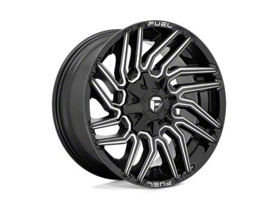 Fuel Wheels Typhoon Gloss Black Milled 8-Lug Wheel; 20x10; -18mm Offset (08-10 F-250 Super Duty)