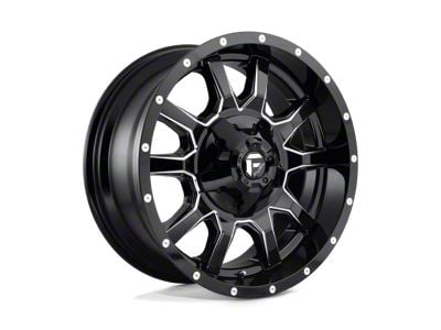 Fuel Wheels Vandal Gloss Black Milled 8-Lug Wheel; 20x9; 20mm Offset (08-10 F-250 Super Duty)