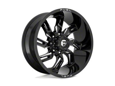 Fuel Wheels Lockdown Gloss Black Milled 8-Lug Wheel; 20x10; -18mm Offset (08-10 F-350 Super Duty SRW)