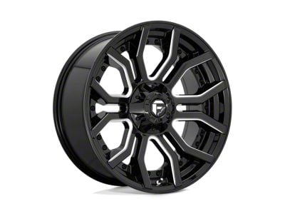 Fuel Wheels Rage Gloss Black Milled 8-Lug Wheel; 24x12; -44mm Offset (08-10 F-350 Super Duty SRW)