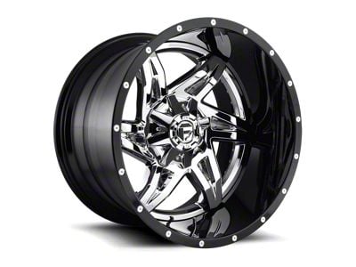 Fuel Wheels Rocker Chrome with Gloss Black Lip 8-Lug Wheel; 22x10; -13mm Offset (08-10 F-350 Super Duty SRW)