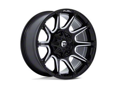 Fuel Wheels Super C Gloss Black Milled 8-Lug Wheel; 20x10; -18mm Offset (08-10 F-350 Super Duty SRW)