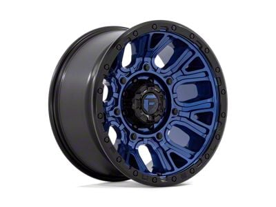 Fuel Wheels Traction Dark Blue with Black Ring 8-Lug Wheel; 20x10; -18mm Offset (08-10 F-350 Super Duty SRW)