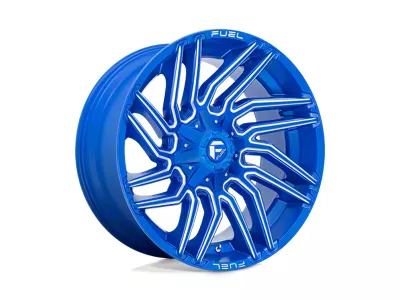 Fuel Wheels Typhoon Anodized Blue Milled 8-Lug Wheel; 22x10; -18mm Offset (08-10 F-350 Super Duty SRW)