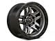 Fuel Wheels Ammo Matte Gunmetal with Black Bead Ring 6-Lug Wheel; 17x9; -12mm Offset (09-14 F-150)