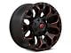 Fuel Wheels Assault Matte Black Red Milled 6-Lug Wheel; 18x9; -13mm Offset (09-14 F-150)