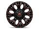 Fuel Wheels Assault Matte Black Red Milled 6-Lug Wheel; 18x9; -13mm Offset (09-14 F-150)