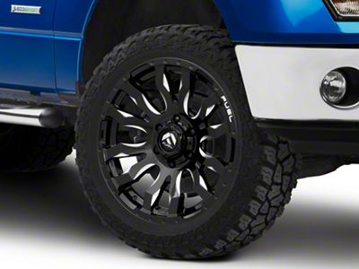 Fuel Wheels Blitz Gloss Black Milled 6-Lug Wheel; 22x10; -18mm Offset (09-14 F-150)