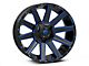 Fuel Wheels Contra Gloss Black with Blue Tinted Clear 6-Lug Wheel; 20x10; -19mm Offset (09-14 F-150)