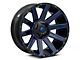 Fuel Wheels Contra Gloss Black with Blue Tinted Clear 6-Lug Wheel; 20x9; 20mm Offset (09-14 F-150)