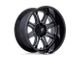 Fuel Wheels Darkstar Matte Gunmetal with Black Lip 6-Lug Wheel; 20x10; -18mm Offset (09-14 F-150)