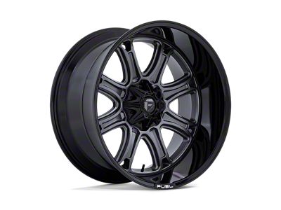 Fuel Wheels Darkstar Matte Gunmetal with Black Lip 6-Lug Wheel; 22x9; 1mm Offset (09-14 F-150)