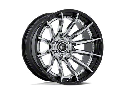 Fuel Wheels Fusion Forged Burn Chrome with Gloss Black Lip 6-Lug Wheel; 22x10; -18mm Offset (09-14 F-150)