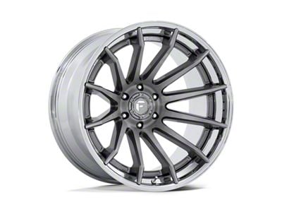 Fuel Wheels Fusion Forged Burn Platinum with Chrome Lip 6-Lug Wheel; 24x12; -44mm Offset (09-14 F-150)