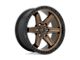 Fuel Wheels Kicker Matte Bronze with Black Bead Ring 6-Lug Wheel; 20x9; 1mm Offset (09-14 F-150)